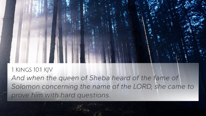1 Kings 10:1 KJV Bible Verse Image