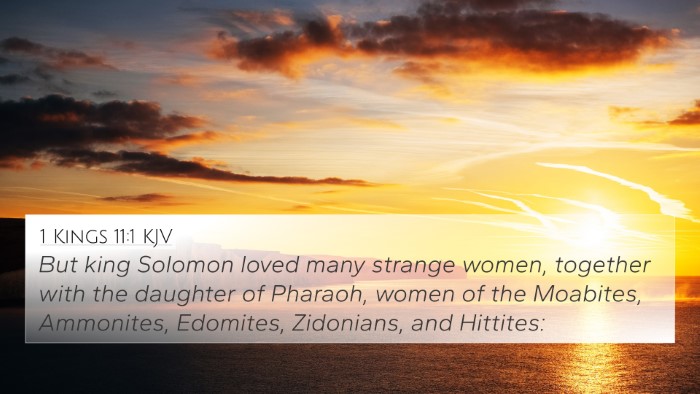 1 Kings 11:1 KJV Bible Verse Image