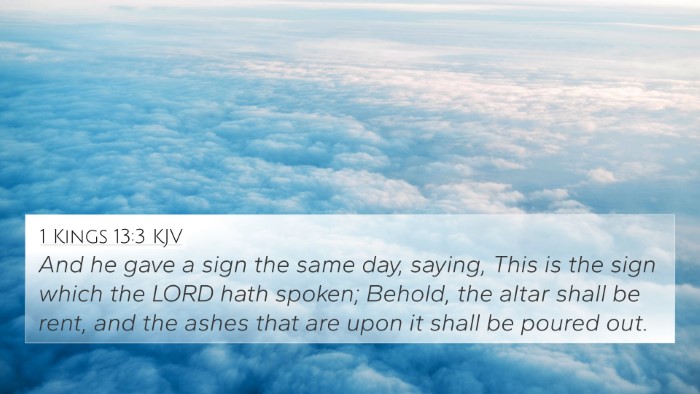1 Kings 13:3 KJV Bible Verse Image