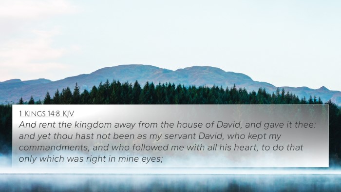 1 Kings 14:8 KJV Bible Verse Image