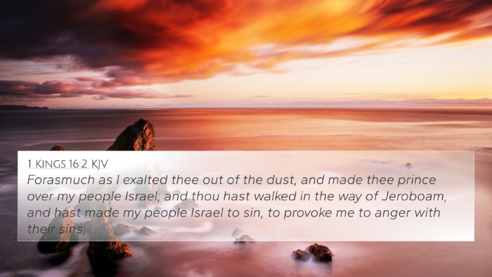 1 Kings 16:2 KJV Bible Verse Image