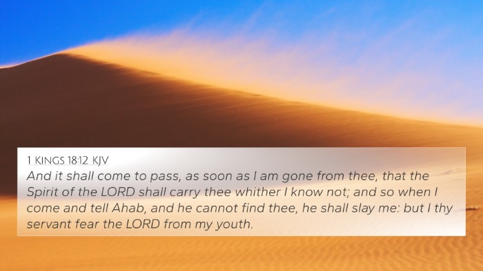 1 Kings 18:12 KJV Bible Verse Image