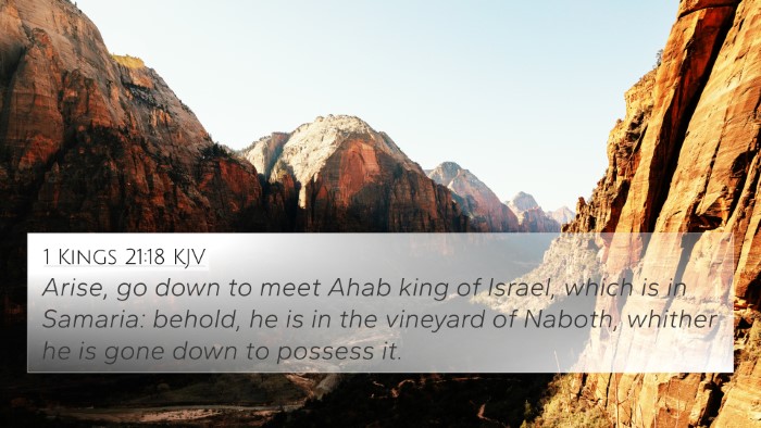 1 Kings 21:18 KJV Bible Verse Image