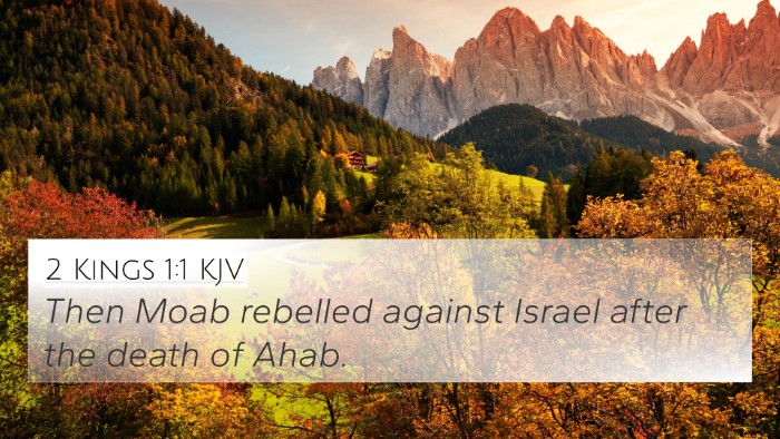 2 Kings 1:1 KJV Bible Verse Image