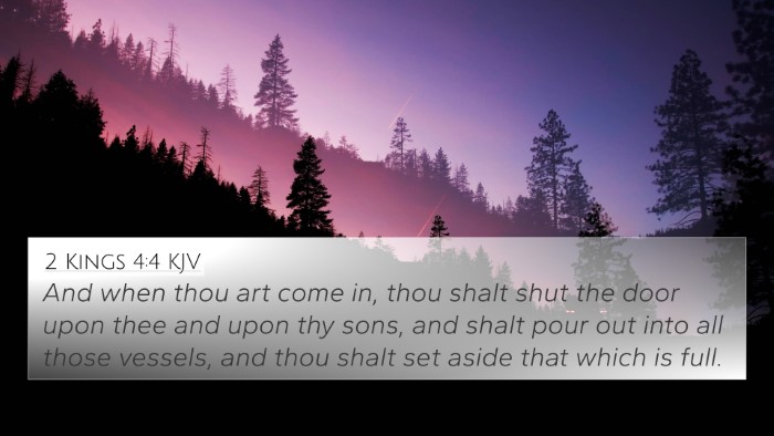 2 Kings 4:4 Explained