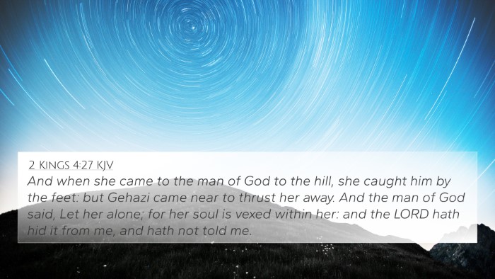 2 Kings 4:27 Explained