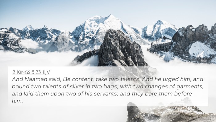 2 Kings 5:23 KJV Bible Verse Image