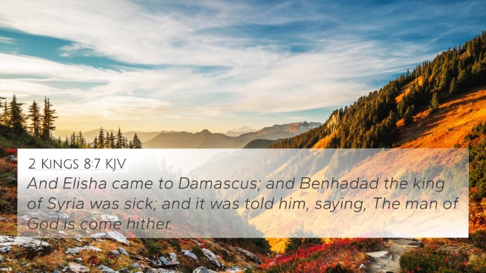 2 Kings 8:7 KJV Bible Verse Image