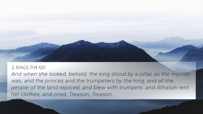 2 Kings 11:14 KJV Bible Verse Image