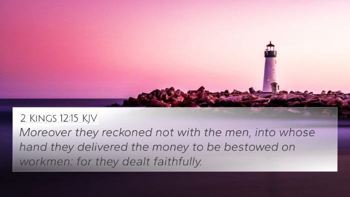 2 Kings 12:15 KJV Bible Verse Image