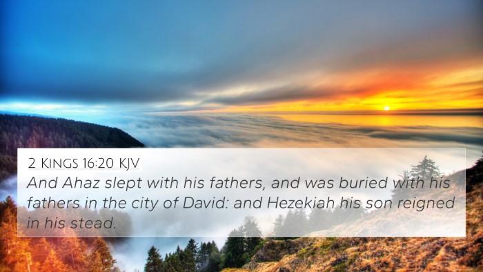 2 Kings 16:20 KJV Bible Verse Image