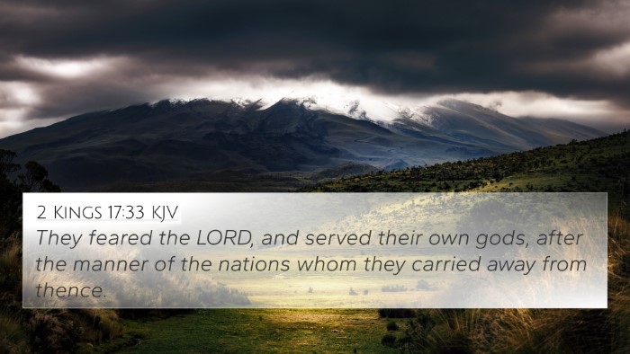 2 Kings 17:33 KJV Bible Verse Image