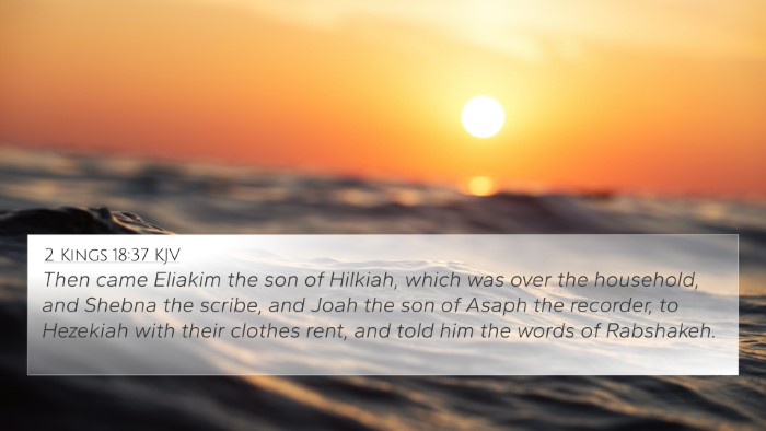 2 Kings 18:37 KJV Bible Verse Image