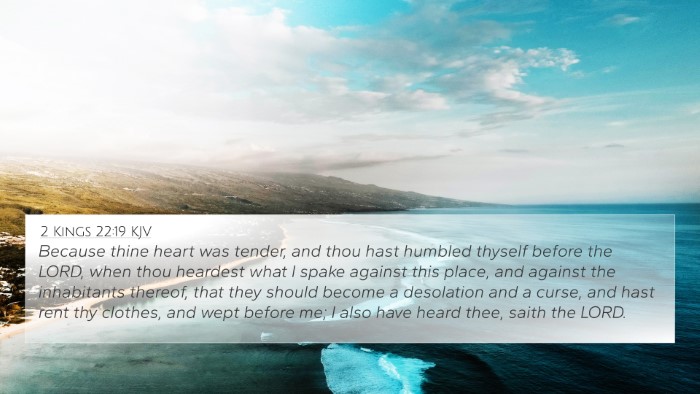 2 Kings 22:19 KJV Bible Verse Image