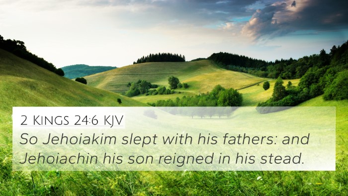 2 Kings 24:6 KJV Bible Verse Image