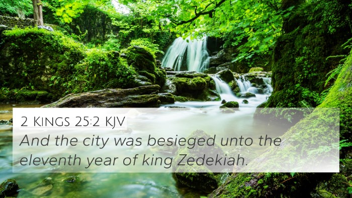 2 Kings 25:2 Explained