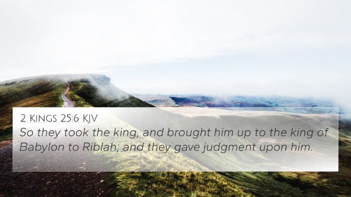 2 Kings 25:6 KJV Bible Verse Image