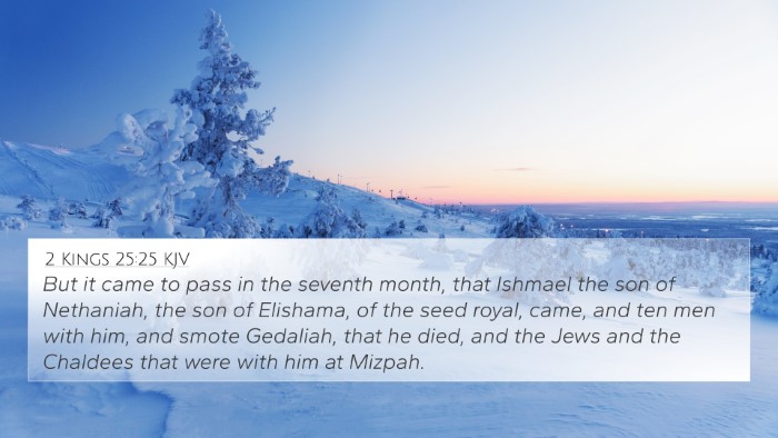 2 Kings 25:25 KJV Bible Verse Image