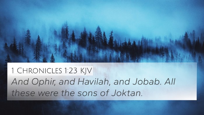 1 Chronicles 1:23 KJV Bible Verse Image