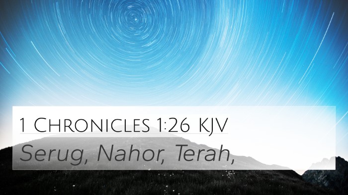 1 Chronicles 1:26 KJV Bible Verse Image