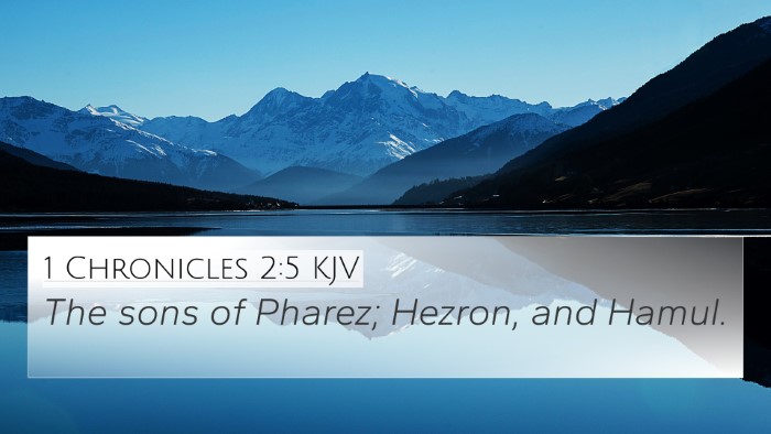 1 Chronicles 2:5 KJV Bible Verse Image