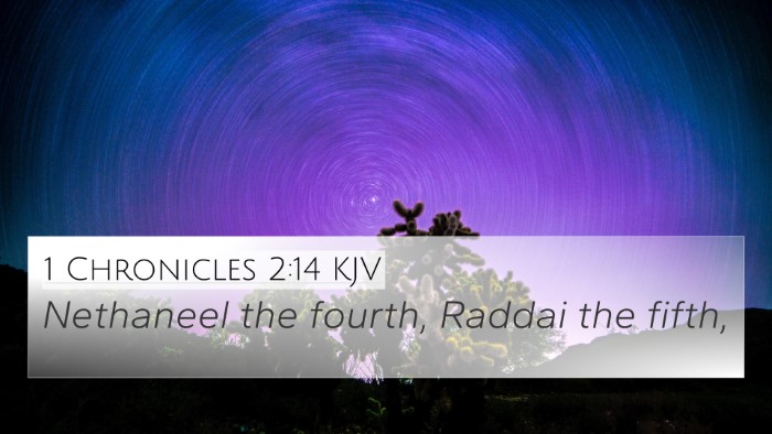 1 Chronicles 2:14 KJV Bible Verse Image