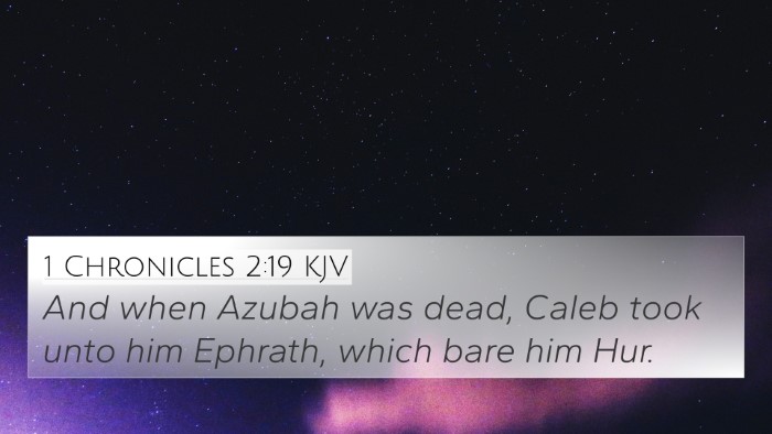 1 Chronicles 2:19 KJV Bible Verse Image
