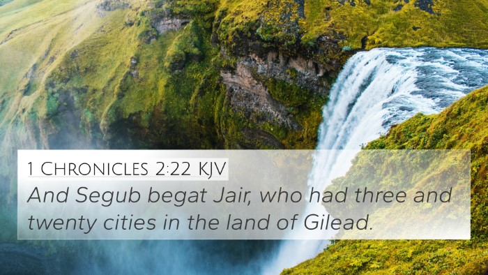 1 Chronicles 2:22 KJV Bible Verse Image
