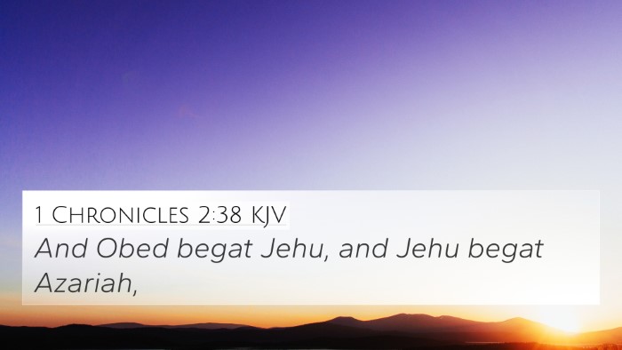 1 Chronicles 2:38 KJV Bible Verse Image
