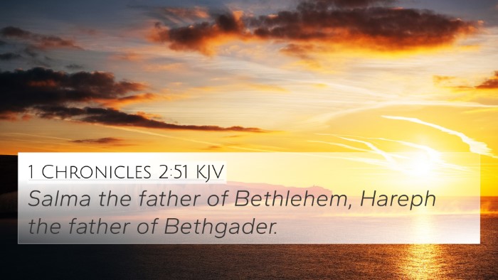 1 Chronicles 2:51 KJV Bible Verse Image