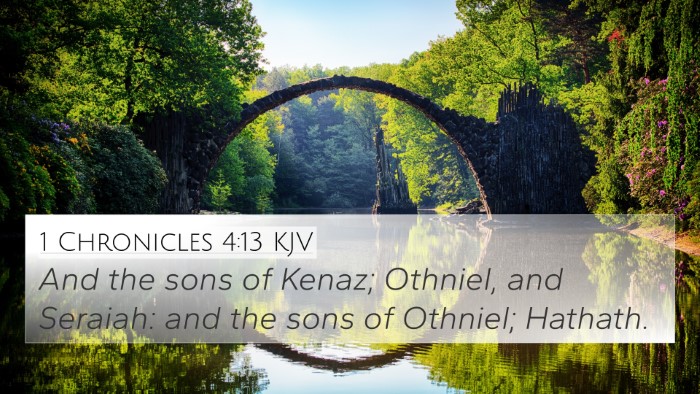 1 Chronicles 4:13 KJV Bible Verse Image