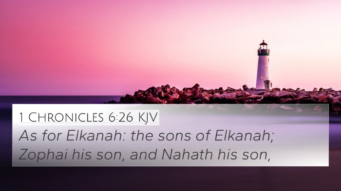 1 Chronicles 6:26 KJV Bible Verse Image