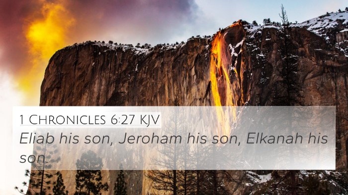 1 Chronicles 6:27 KJV Bible Verse Image