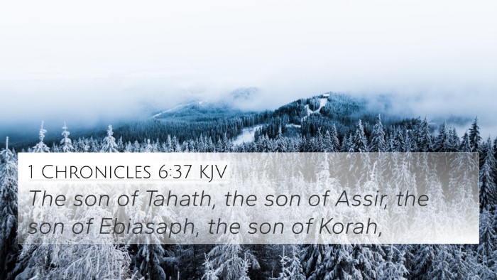 1 Chronicles 6:37 KJV Bible Verse Image