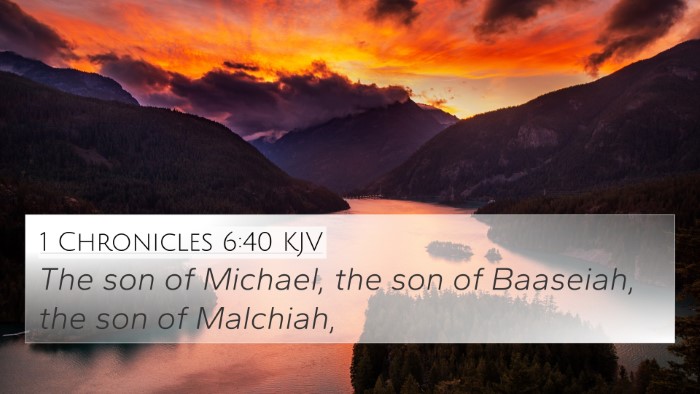 1 Chronicles 6:40 KJV Bible Verse Image