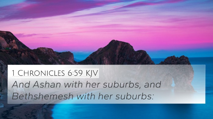 1 Chronicles 6:59 KJV Bible Verse Image
