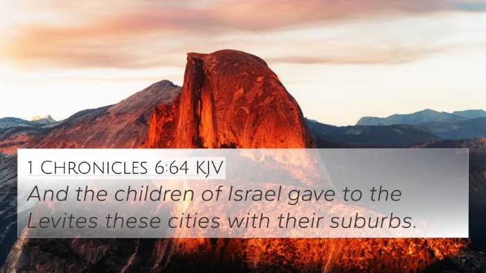 1 Chronicles 6:64 KJV Bible Verse Image