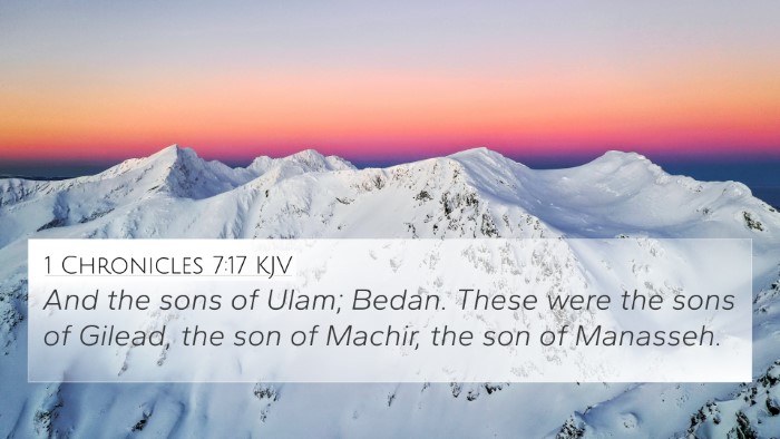 1 Chronicles 7:17 KJV Bible Verse Image