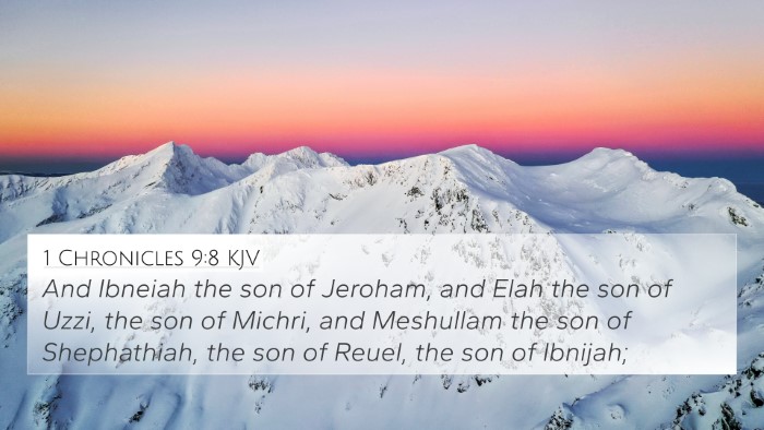 1 Chronicles 9:8 KJV Bible Verse Image