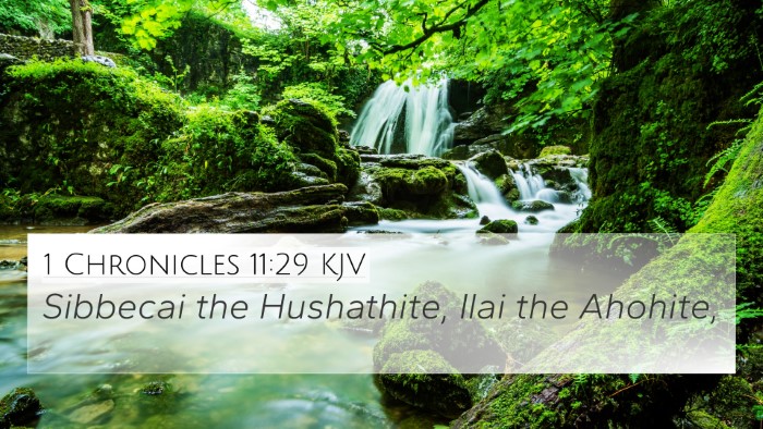 1 Chronicles 11:29 KJV Bible Verse Image