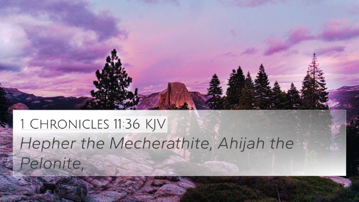 1 Chronicles 11:36 KJV Bible Verse Image