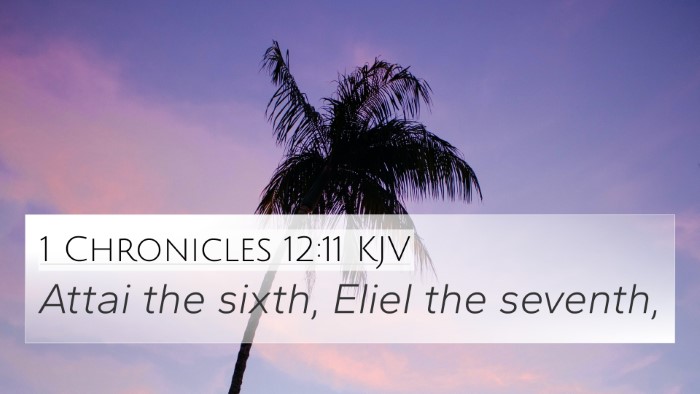 1 Chronicles 12:11 Explained