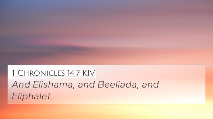 1 Chronicles 14:7 KJV Bible Verse Image
