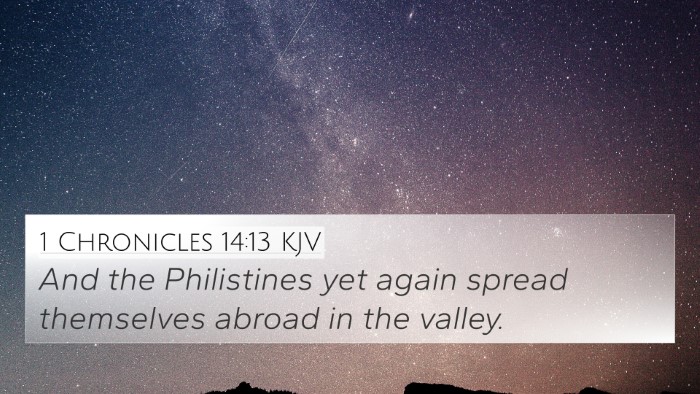 1 Chronicles 14:13 KJV Bible Verse Image