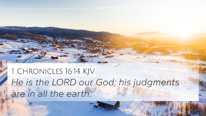 1 Chronicles 16:14 Explained