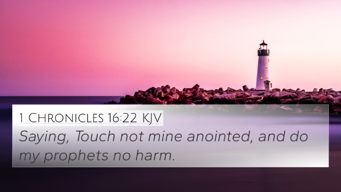 1 Chronicles 16:22 KJV Bible Verse Image