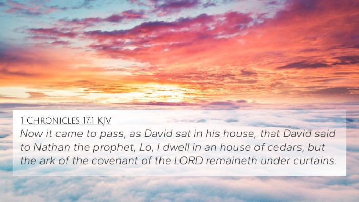 1 Chronicles 17:1 KJV Bible Verse Image