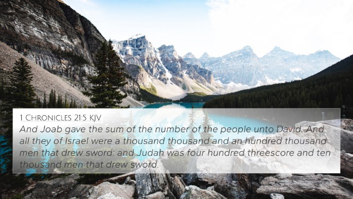 1 Chronicles 21:5 KJV Bible Verse Image