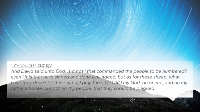 1 Chronicles 21:17 KJV Bible Verse Image