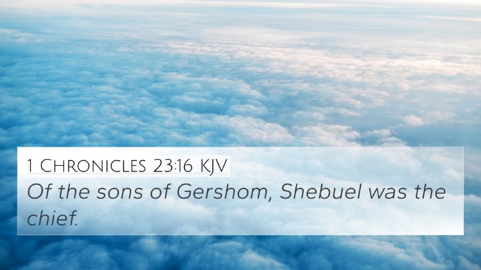 1 Chronicles 23:16 KJV Bible Verse Image